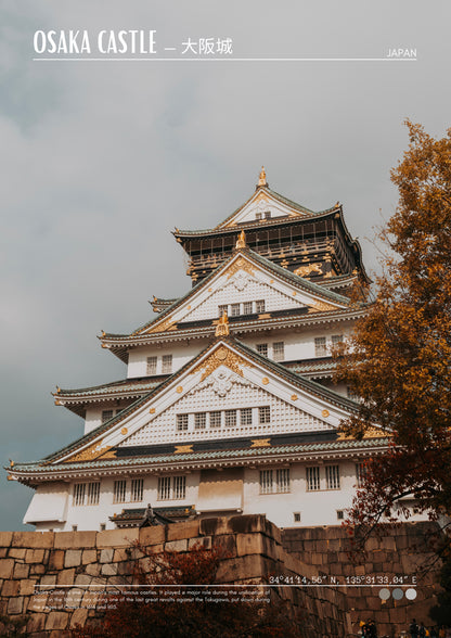 Affiche OSAKA CASTLE - A3